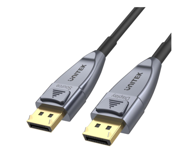 UNITEK Kabel optyczny DisplayPort 1.4 AOC 8K 10m C1616GY - 690503 - zdjęcie